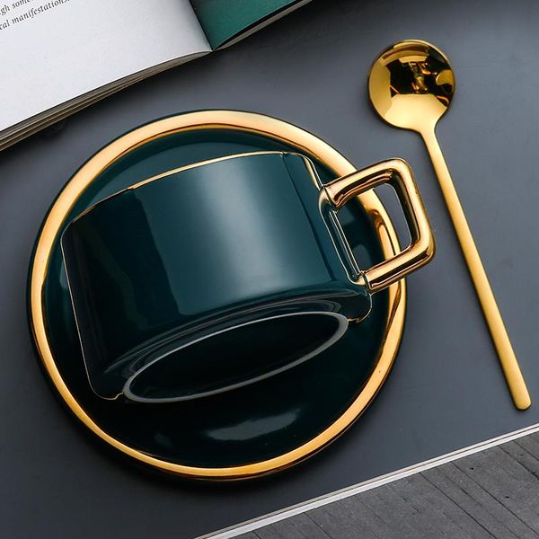 cups & saucers simple modern ceramic coffee cup saucer spoon set gold rim metal tea vintage reusable tazas de cafe drinkware
cups & saucers simple modern ceramic coffee cup saucer spoon set gold rim metal tea vintage reusable tazas de cafe drinkware