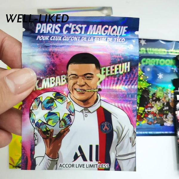 storage bags 2021 soccer player pattern mylar 3.5g flower pouches 7*10 cm custom plastic package drop
storage bags 2021 soccer player pattern mylar 3.5g flower pouches 7*10 cm custom plastic package drop