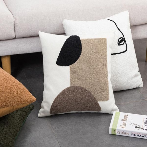 cushion/decorative pillow abstract face mask geometric embroidery el throw cover bedroom sofa bed pillowcase nordic ins cushion 45x45cm
cushion/decorative pillow abstract face mask geometric embroidery el throw cover bedroom sofa bed pillowcase nordic ins cushion 45x45cm