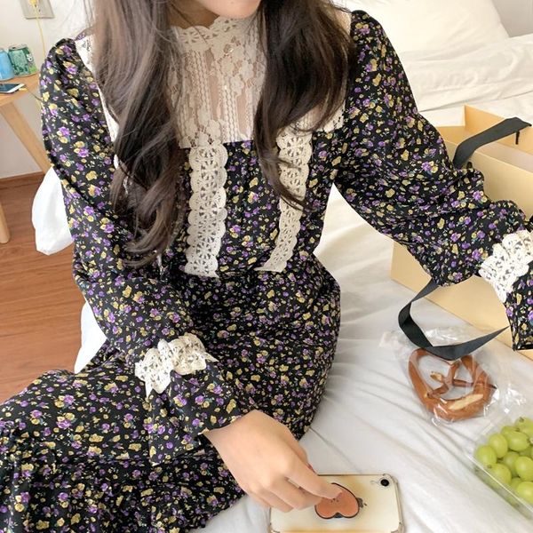 wavsiyier 2021 patchwork lace long sleeve spring dress women loose dresses elegant vintage a-line woman autumn korean party robe casual, Black;gray
wavsiyier 2021 patchwork lace long sleeve spring dress women loose dresses elegant vintage a-line woman autumn korean party robe casual, Black;gray