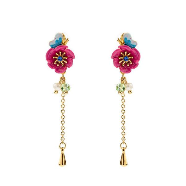 stud long fringed butterfly earrings hand-painted enamel color flowers jewelry for woman 2021 trend, Golden;silver
stud long fringed butterfly earrings hand-painted enamel color flowers jewelry for woman 2021 trend, Golden;silver