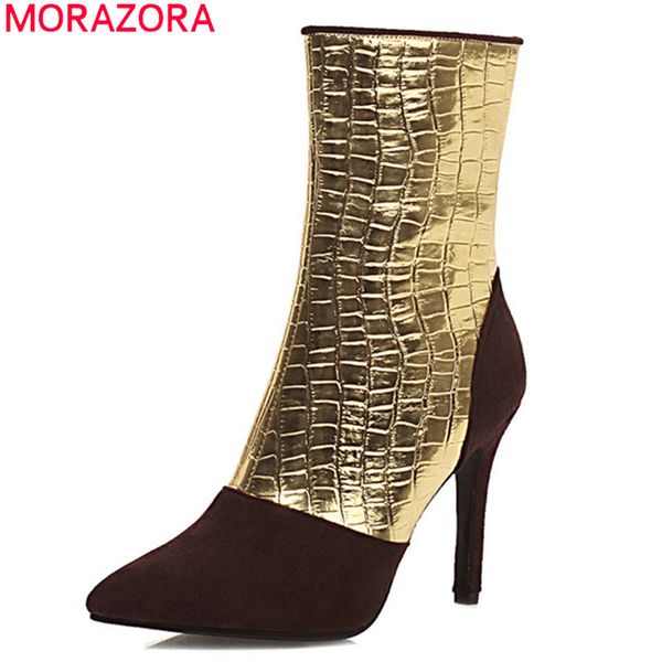 morazora large size 33-48 winter ankle boots stiletto high heels pointed toe ladies shoes fashion mixed colors women boots 210506, Black
morazora large size 33-48 winter ankle boots stiletto high heels pointed toe ladies shoes fashion mixed colors women boots 210506, Black