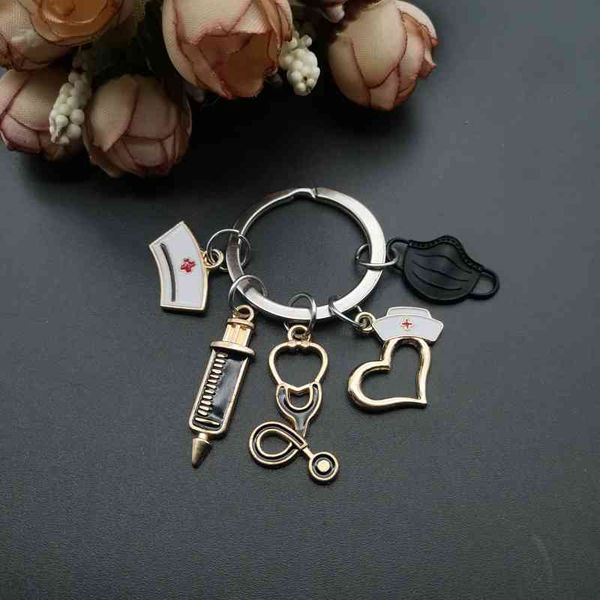 keychains new design keychain doctor medical tool stethoscope syringe mask key ring nurse student gift souvenir, Silver
keychains new design keychain doctor medical tool stethoscope syringe mask key ring nurse student gift souvenir, Silver