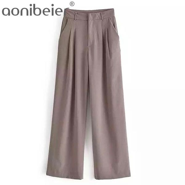 office lady long trousers spring summer high waist wide leg pant casual suit brown loose career 210604, Black;white
office lady long trousers spring summer high waist wide leg pant casual suit brown loose career 210604, Black;white