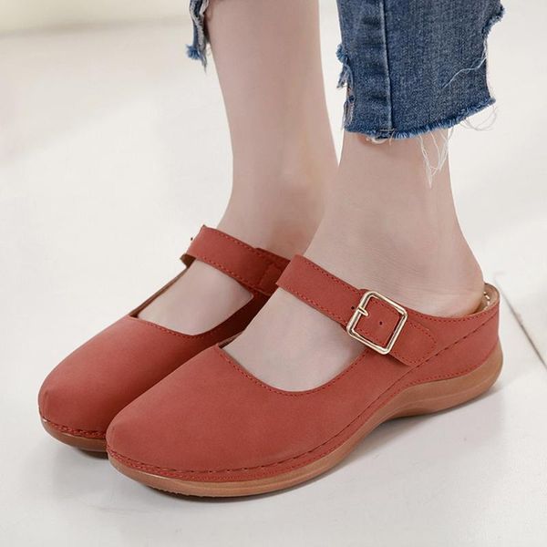 dress shoes women anti-skid comfortable clogs backless leisure retro wedge slippers personality trend sandals, Black
dress shoes women anti-skid comfortable clogs backless leisure retro wedge slippers personality trend sandals, Black