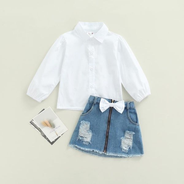 clothing sets kids girls clothes white long sleeve shirts denim zipper skirts children fashion style 2pcs toddler girl
clothing sets kids girls clothes white long sleeve shirts denim zipper skirts children fashion style 2pcs toddler girl