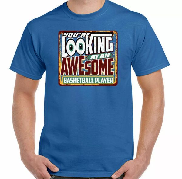 basketball mens t-shirt you 're looking at a great player fun ball top, White;black
basketball mens t-shirt you 're looking at a great player fun ball top, White;black