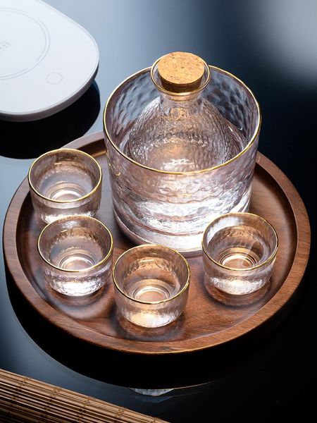 6pcs/lot japanese sake wine pot suit glass cup lead-crystal s high spirits glasses
6pcs/lot japanese sake wine pot suit glass cup lead-crystal s high spirits glasses