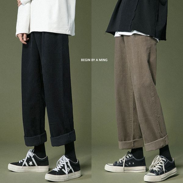 men's corduroy fabric keep warm cargo pants loose fashion trend casual pants streetwear black/khaki color trousers m-2xl 210524
men's corduroy fabric keep warm cargo pants loose fashion trend casual pants streetwear black/khaki color trousers m-2xl 210524