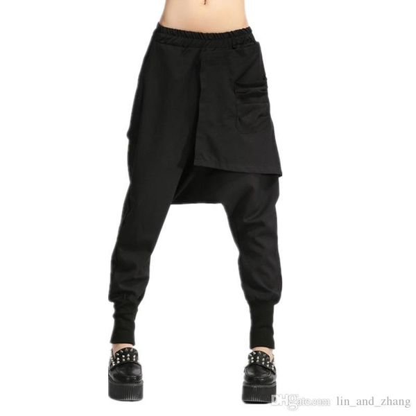 women's pants & capris autumn women drop crotch baggy hip hop patchwork harem solid elastic waist pencil trousers punk street swea, Black;white
women's pants & capris autumn women drop crotch baggy hip hop patchwork harem solid elastic waist pencil trousers punk street swea, Black;white