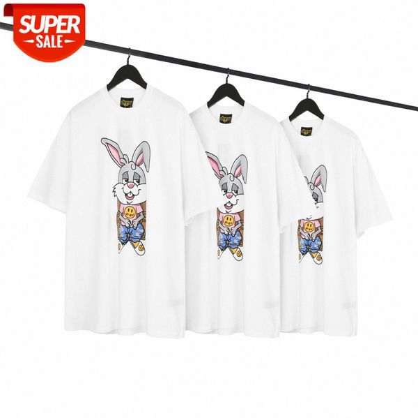 smiley bugs bunny pattern round neck short sleeve #w08x, White;black
smiley bugs bunny pattern round neck short sleeve #w08x, White;black