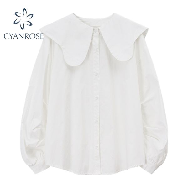 korean preppy style cardigan shirts blouses women peter pan collar sweet long sleeve vintage elegant oversized solid blusas 210515, White
korean preppy style cardigan shirts blouses women peter pan collar sweet long sleeve vintage elegant oversized solid blusas 210515, White