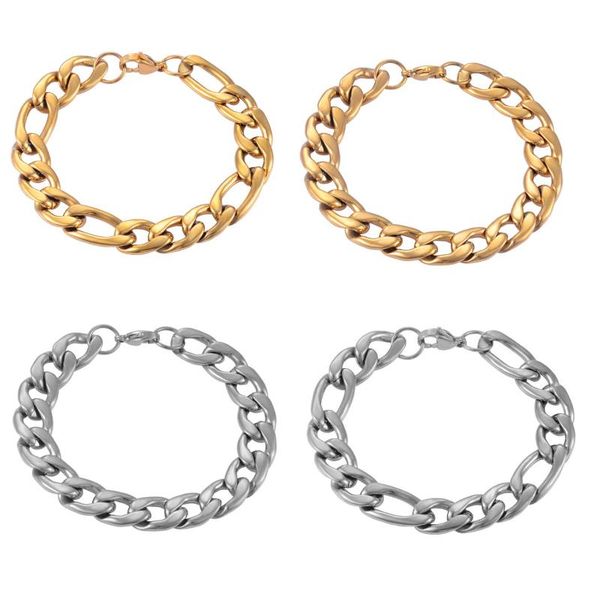 charm bracelets stainless steel figaro chain bracelet jewelry selling classic men and women 11.5mm width, Golden;silver
charm bracelets stainless steel figaro chain bracelet jewelry selling classic men and women 11.5mm width, Golden;silver