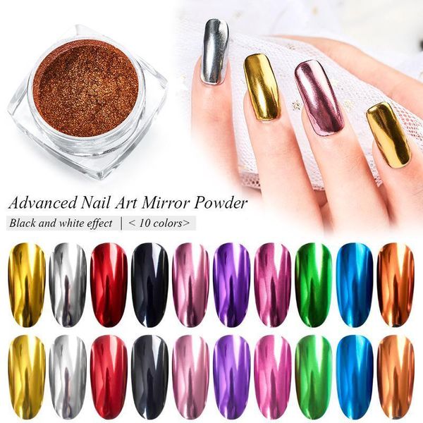 10pcs/set super shine nail glitters mirror titanium powder rose gold silver metallic manicure art chrome dust decoration1, Silver;gold
10pcs/set super shine nail glitters mirror titanium powder rose gold silver metallic manicure art chrome dust decoration1, Silver;gold