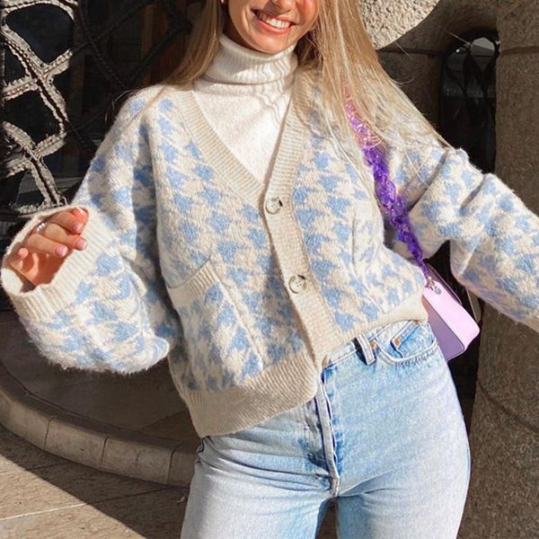 women's knits & tees women v neck cardigan button black houndstooth 2022 long sleeve sweater autumn winter knitted loose oversized jump, White
women's knits & tees women v neck cardigan button black houndstooth 2022 long sleeve sweater autumn winter knitted loose oversized jump, White