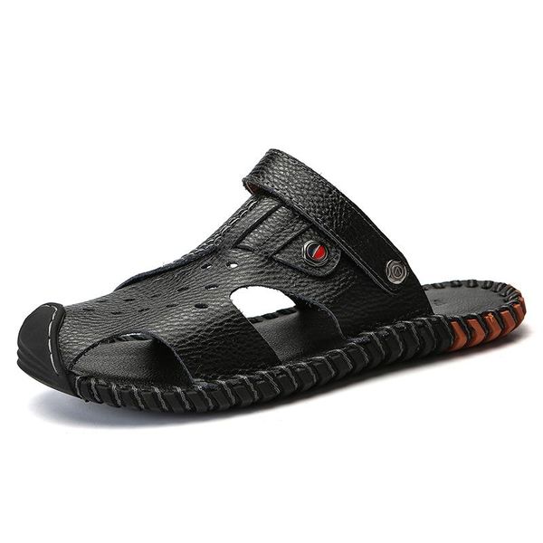 sandals rubber deportivas slide leather sandals-men sandali cuero rasteira summer sandles classic sandalle hombre genuine de v, Black
sandals rubber deportivas slide leather sandals-men sandali cuero rasteira summer sandles classic sandalle hombre genuine de v, Black