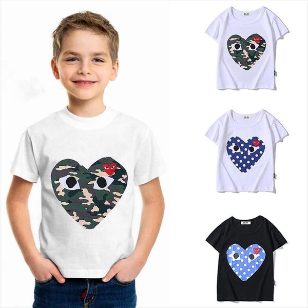 child t shirt wave dot camouflage embroidered love round neck short sleeve summer boy girl cotton printed casual, Blue
child t shirt wave dot camouflage embroidered love round neck short sleeve summer boy girl cotton printed casual, Blue