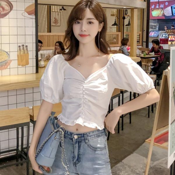 summer clothes french niche v-neck women's puff sleeve short retro bottoming shirt t-shirt, White
summer clothes french niche v-neck women's puff sleeve short retro bottoming shirt t-shirt, White