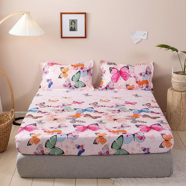 sheets & sets polyester printed fitted sheet four corners with elastic band dorm room bedroom mattress cover home decor non-slip bed 
sheets & sets polyester printed fitted sheet four corners with elastic band dorm room bedroom mattress cover home decor non-slip bed