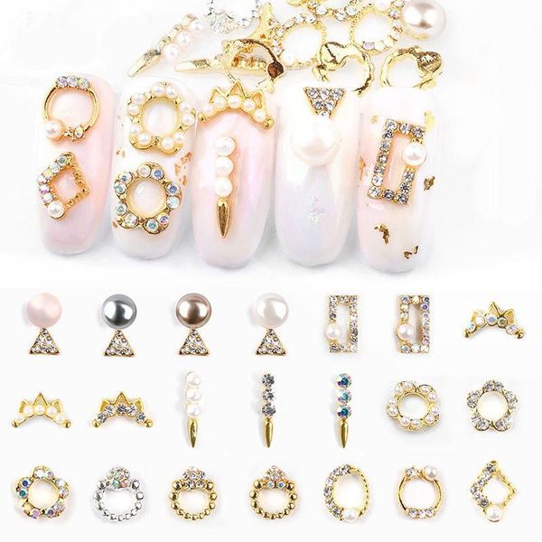 10pcs nail decoration elegant designs alloy with crystal rhinestones for tips beauty art decorations, Silver;gold
10pcs nail decoration elegant designs alloy with crystal rhinestones for tips beauty art decorations, Silver;gold