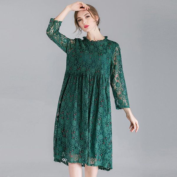 casual dresses lace dress full sleeve women plus size 2021 spring black pink woman hollow out elegant party summer female 4xl, Black;gray
casual dresses lace dress full sleeve women plus size 2021 spring black pink woman hollow out elegant party summer female 4xl, Black;gray