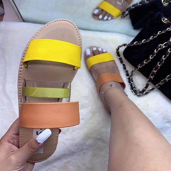 summer transparent women slippers flat beach sandals open toe ladies shoes outdoor slides big size roman flip flops, Black 
summer transparent women slippers flat beach sandals open toe ladies shoes outdoor slides big size roman flip flops, Black