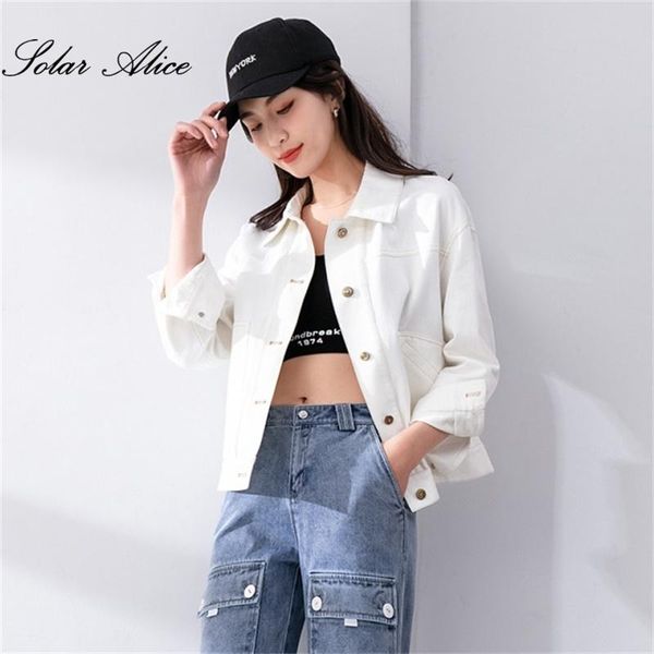 women's jackets 2021 spring and autumn denim jacket casual student solid color white, Black;brown
women's jackets 2021 spring and autumn denim jacket casual student solid color white, Black;brown