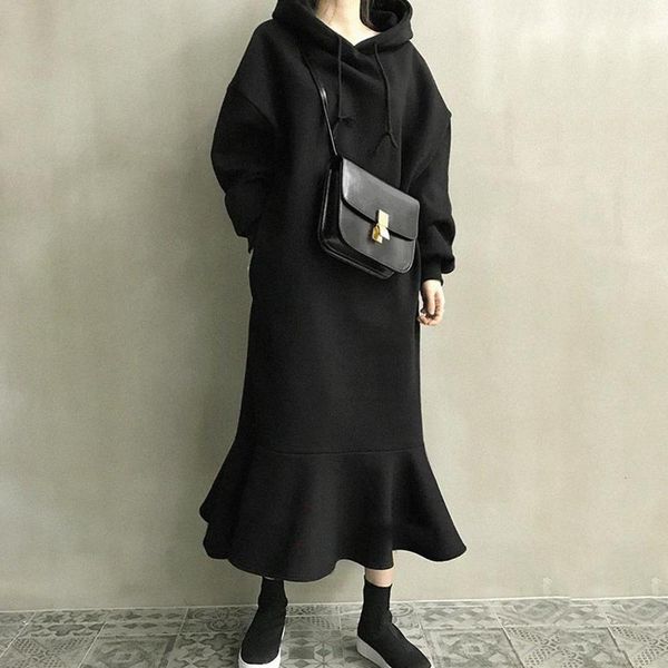 dress long, solid black beige maxi sleeve dressed for woman 2021 streetwear casual woven cloths t131, Black;gray
dress long, solid black beige maxi sleeve dressed for woman 2021 streetwear casual woven cloths t131, Black;gray