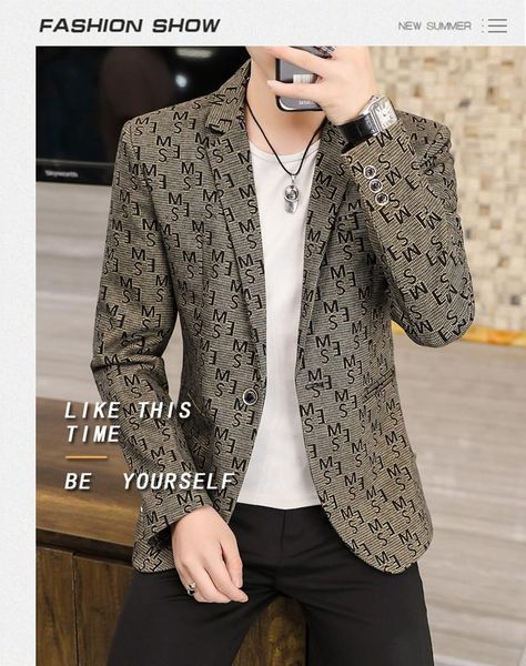 men's suits & blazers casual suit 2021 fall korean version of the trend single west male handsome senior sense small jacket, White;black
men's suits & blazers casual suit 2021 fall korean version of the trend single west male handsome senior sense small jacket, White;black