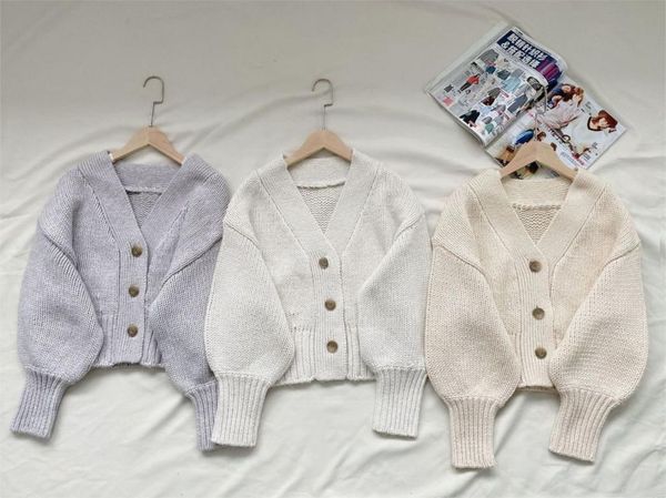 women's knits & tees simple sweet loose women cardigan 2021 spring v neck single breasted knit coat casual solid design sweaters, White
women's knits & tees simple sweet loose women cardigan 2021 spring v neck single breasted knit coat casual solid design sweaters, White