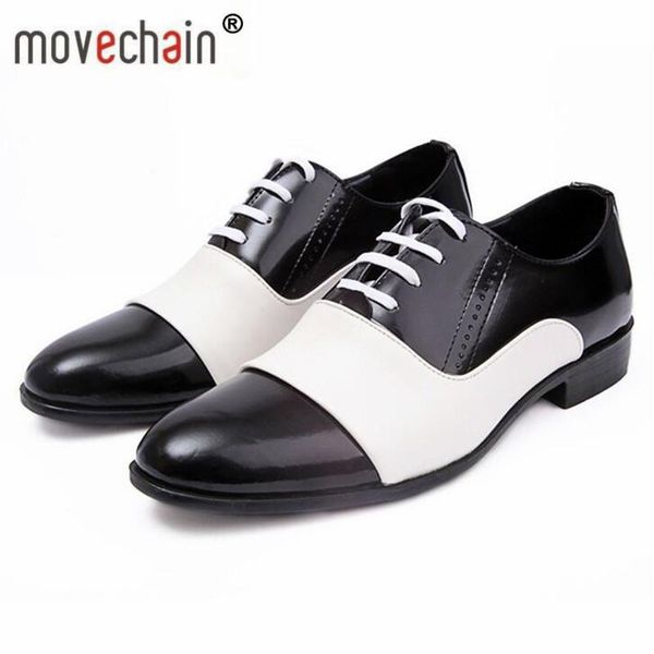 dress shoes movechain man office business oxfords men's lace-up wedding mens casual leather pointed toe flats eur size 38-47, Black
dress shoes movechain man office business oxfords men's lace-up wedding mens casual leather pointed toe flats eur size 38-47, Black