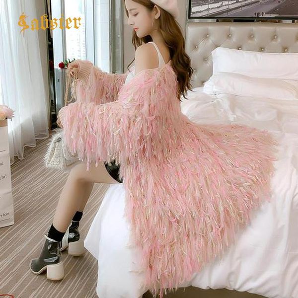 women's sweaters women knit cardigans long sleeve sweater jumper knitting colored tassel cardigan female loose v-neck casual coat xz015, White;black
women's sweaters women knit cardigans long sleeve sweater jumper knitting colored tassel cardigan female loose v-neck casual coat xz015, White;black