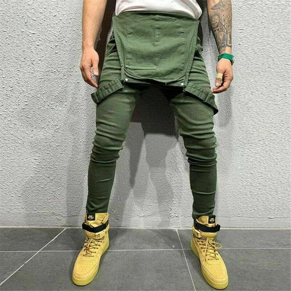 men's pants denim dungaree bib overalls jumpsuits moto biker jeans trousers, Black
men's pants denim dungaree bib overalls jumpsuits moto biker jeans trousers, Black