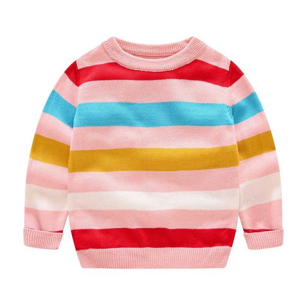 pullover little boys girls sweater 2021 cute rainbow stripe crochet knitwear jersey autumn winter cotton warm outerwear, Blue
pullover little boys girls sweater 2021 cute rainbow stripe crochet knitwear jersey autumn winter cotton warm outerwear, Blue