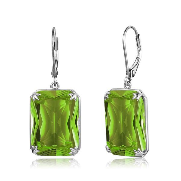 trendy real 925 sterling silver earring for women vvs clear peridot long drop earrings rectangle gemstone fashion jewelry gifts, Black
trendy real 925 sterling silver earring for women vvs clear peridot long drop earrings rectangle gemstone fashion jewelry gifts, Black