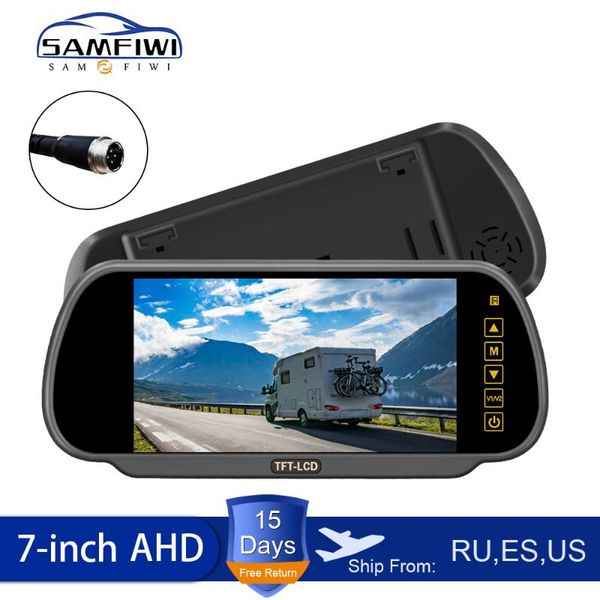 car video 7inch tft lcd mirror monitor ahd/hd display screen for parking vehicle rear view camera night vision reversing 12-24v
car video 7inch tft lcd mirror monitor ahd/hd display screen for parking vehicle rear view camera night vision reversing 12-24v
