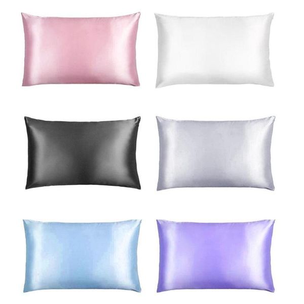 pillow case satin imitation silk pillowcase luxury home bedding color simple 50*70cm
pillow case satin imitation silk pillowcase luxury home bedding color simple 50*70cm