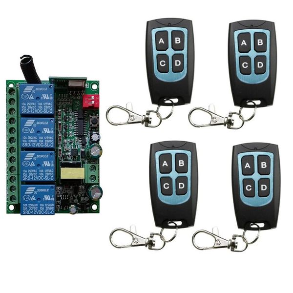 remote controlers universal wireless ac110v 220v 230v 4ch rf relay &transmitter garage/led/light/fan/home appliance control switch
remote controlers universal wireless ac110v 220v 230v 4ch rf relay &transmitter garage/led/light/fan/home appliance control switch