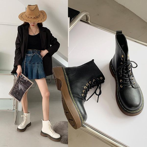 boots women 2021 lace up round toe female shoes flat heel summer ladies rubber rock autumn ankle lolita med solid lace-up cr, Black
boots women 2021 lace up round toe female shoes flat heel summer ladies rubber rock autumn ankle lolita med solid lace-up cr, Black