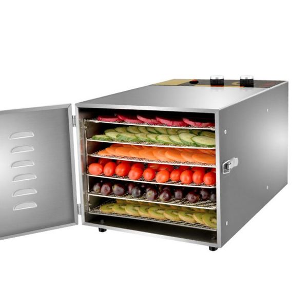 dehydrators 6 trays food dehydrator fruit drying machine dryer for vegetables dried meat stainless ste 35l
dehydrators 6 trays food dehydrator fruit drying machine dryer for vegetables dried meat stainless ste 35l