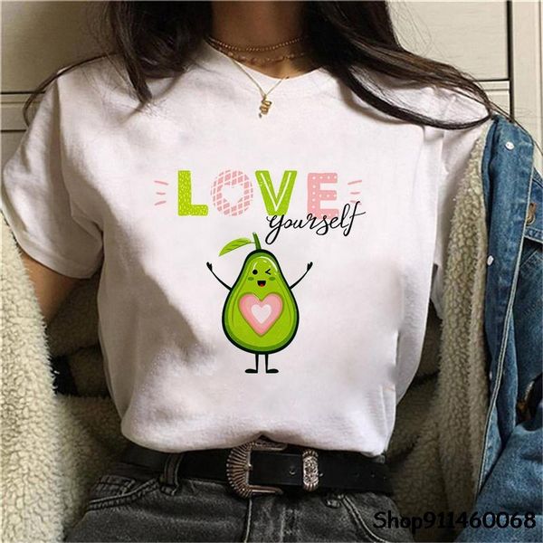 avocado women summer fashion t-shirt funny printed short sleeve kawaii cartoon graphic tshirts girls tees female women's, White
avocado women summer fashion t-shirt funny printed short sleeve kawaii cartoon graphic tshirts girls tees female women's, White