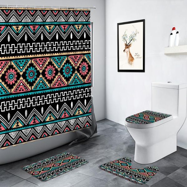 shower curtains bohemian ethnic style curtain creative geometric pattern bathroom bath mats set flannel wc rug anti-slip mat toilet decor
shower curtains bohemian ethnic style curtain creative geometric pattern bathroom bath mats set flannel wc rug anti-slip mat toilet decor