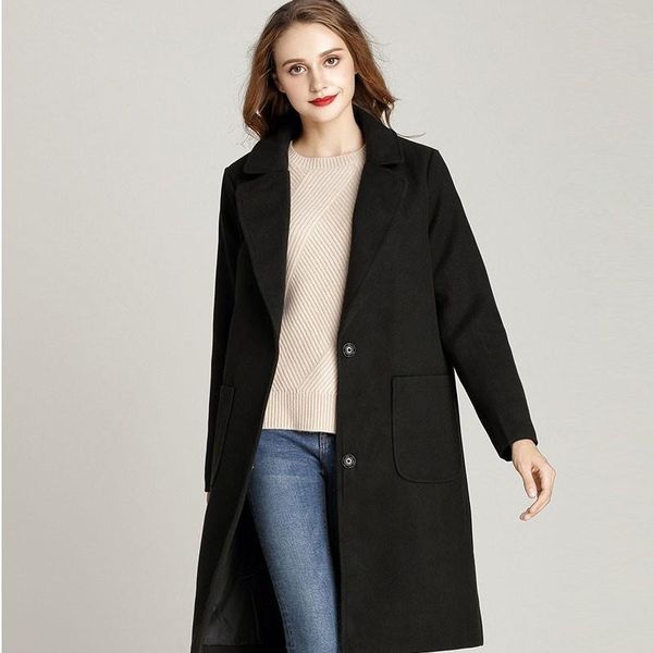 women's wool & blends 2021 autumn woolen coat women long sleeves 4xl 5x slim black camel wild elegant casual winter jacket female w32
women's wool & blends 2021 autumn woolen coat women long sleeves 4xl 5x slim black camel wild elegant casual winter jacket female w32