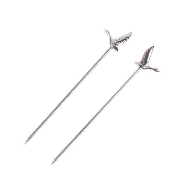 forks 5pcs stainless steel cocktail spears greylag shape fruit salad picks dessert fork (silver)
forks 5pcs stainless steel cocktail spears greylag shape fruit salad picks dessert fork (silver)
