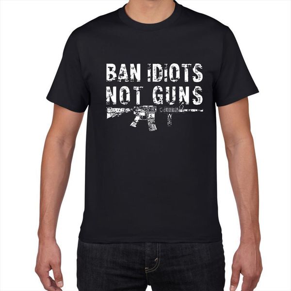 pro gun second amendment mens american flag 100t cotton ban idiots not guns streetwear harajuku tee men clothes, White;black
pro gun second amendment mens american flag 100t cotton ban idiots not guns streetwear harajuku tee men clothes, White;black