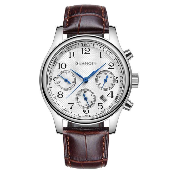 watch guanqin strap es brand luxury men automatic mechanical 30m waterproof casual business luminous wristwatch, Slivery;brown
watch guanqin strap es brand luxury men automatic mechanical 30m waterproof casual business luminous wristwatch, Slivery;brown