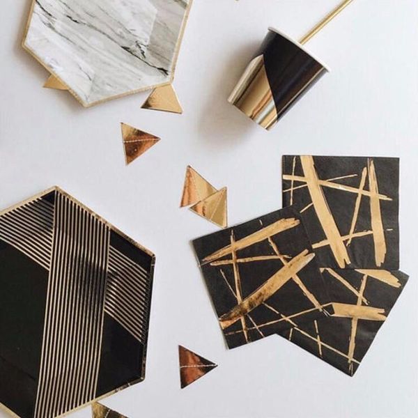 packaging dinner service 48pcs black gold foil party plates cups napkins disposable tableware sets birthday decorations wedding decoration
packaging dinner service 48pcs black gold foil party plates cups napkins disposable tableware sets birthday decorations wedding decoration