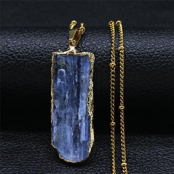 pendant necklaces 2021 blue natural stone stainless steel charm gold color necklace women/men jewelry colgante piedra ny26s04, Silver
pendant necklaces 2021 blue natural stone stainless steel charm gold color necklace women/men jewelry colgante piedra ny26s04, Silver
