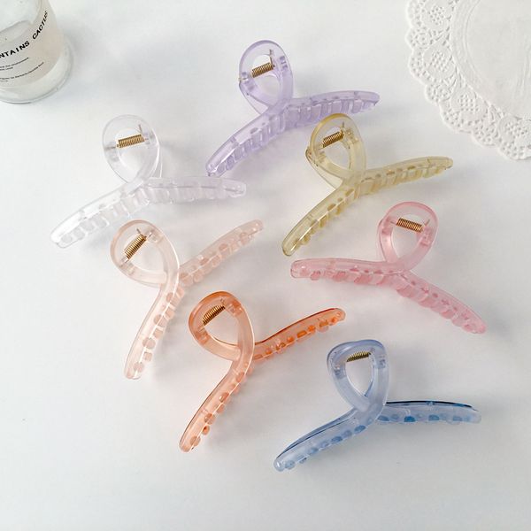 acrylic transparent frosted hair claw clamps geometric cross jelly color hairpins women elegant diy hair styling tool, Slivery;golden
acrylic transparent frosted hair claw clamps geometric cross jelly color hairpins women elegant diy hair styling tool, Slivery;golden