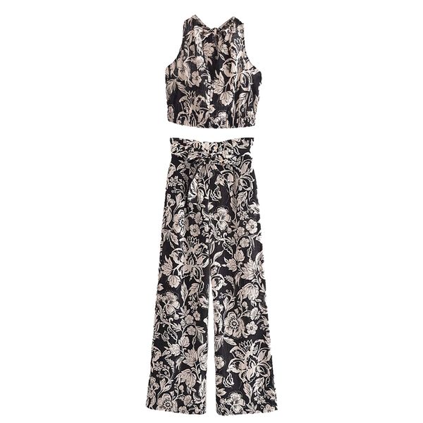 women two piece set knotted back & trousers chic lady fashion casual summer woman printed outfits 210420, White
women two piece set knotted back & trousers chic lady fashion casual summer woman printed outfits 210420, White
